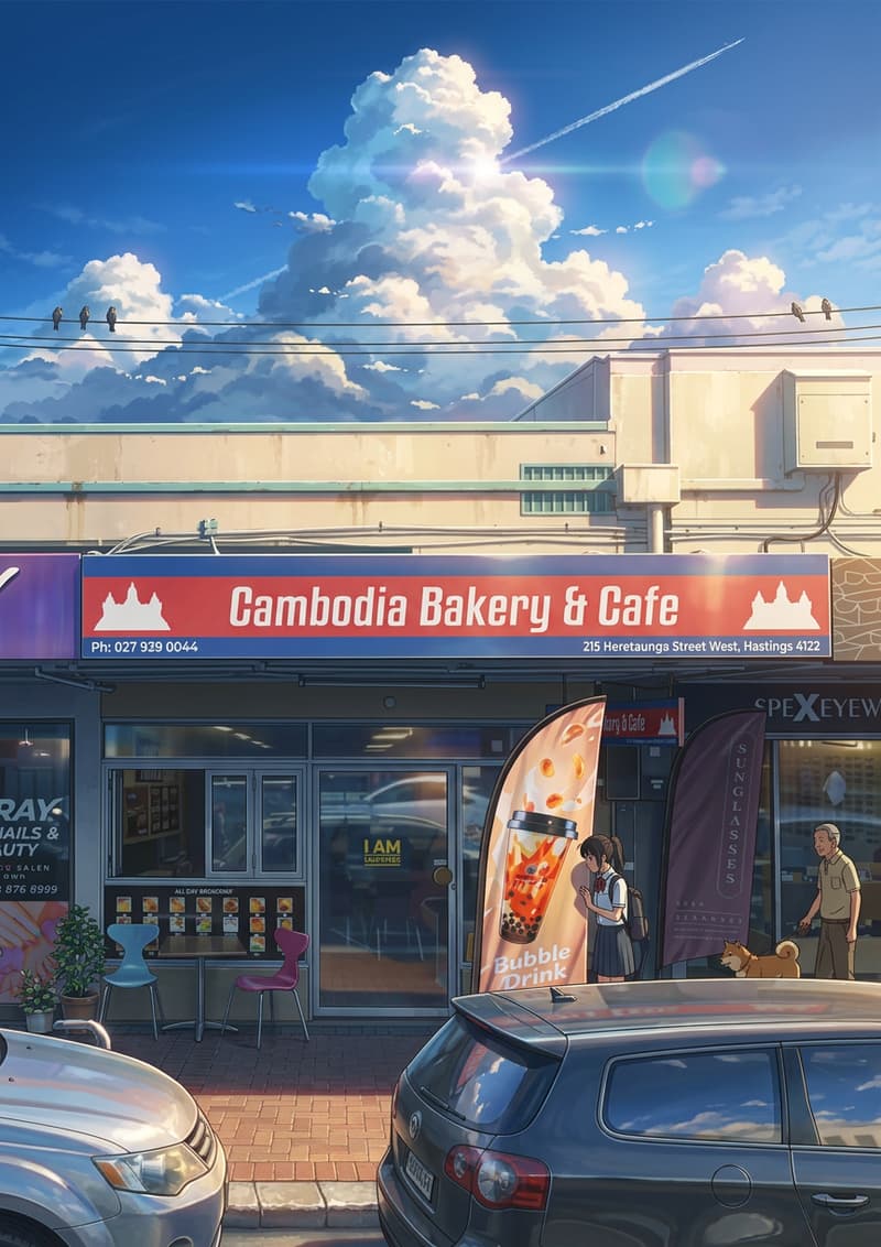 Cambodia Bakery & Cafe, Heretaunga Street West, Hastings
