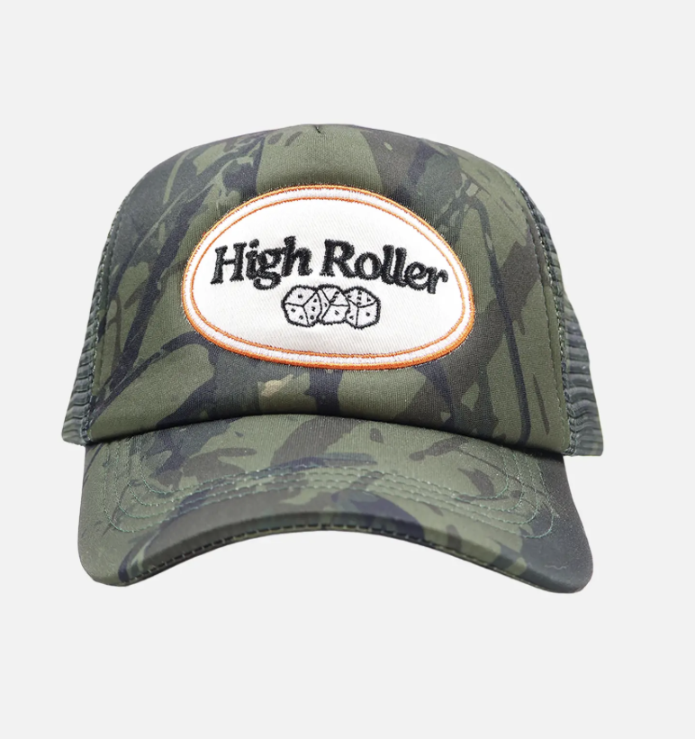 High Roller Camo Trucker Hat