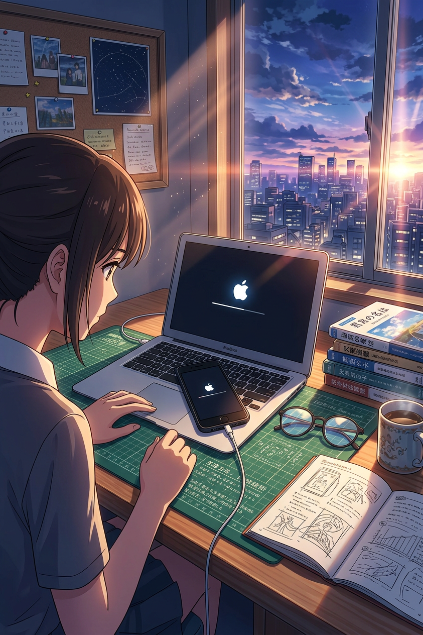 iPhone plugged into a charging cable, representing charging port issues — a common repair offered by WestSide phone repair specialists in Hastings, Hawke's Bay