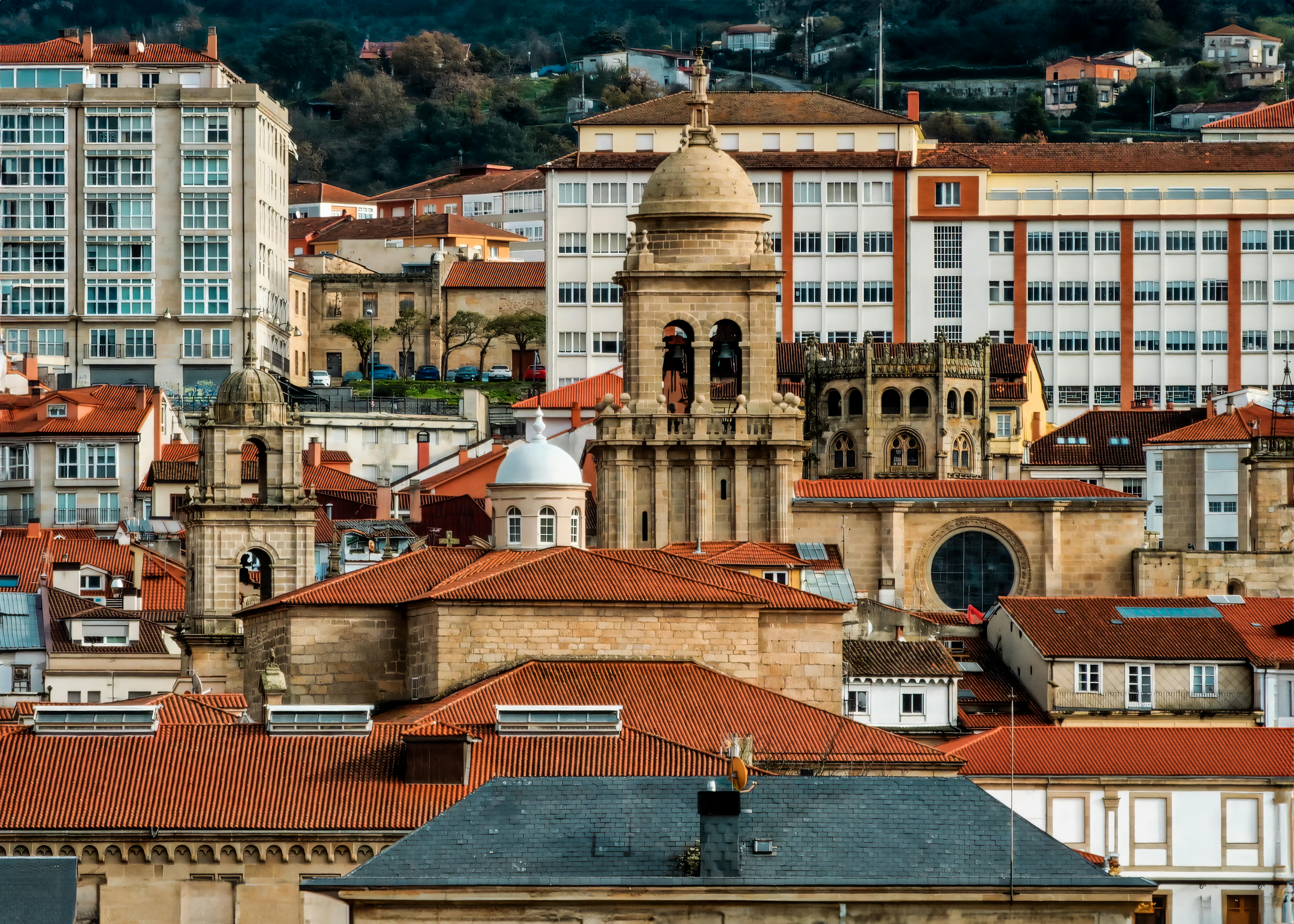 Urban dense architecture Gijón Spain