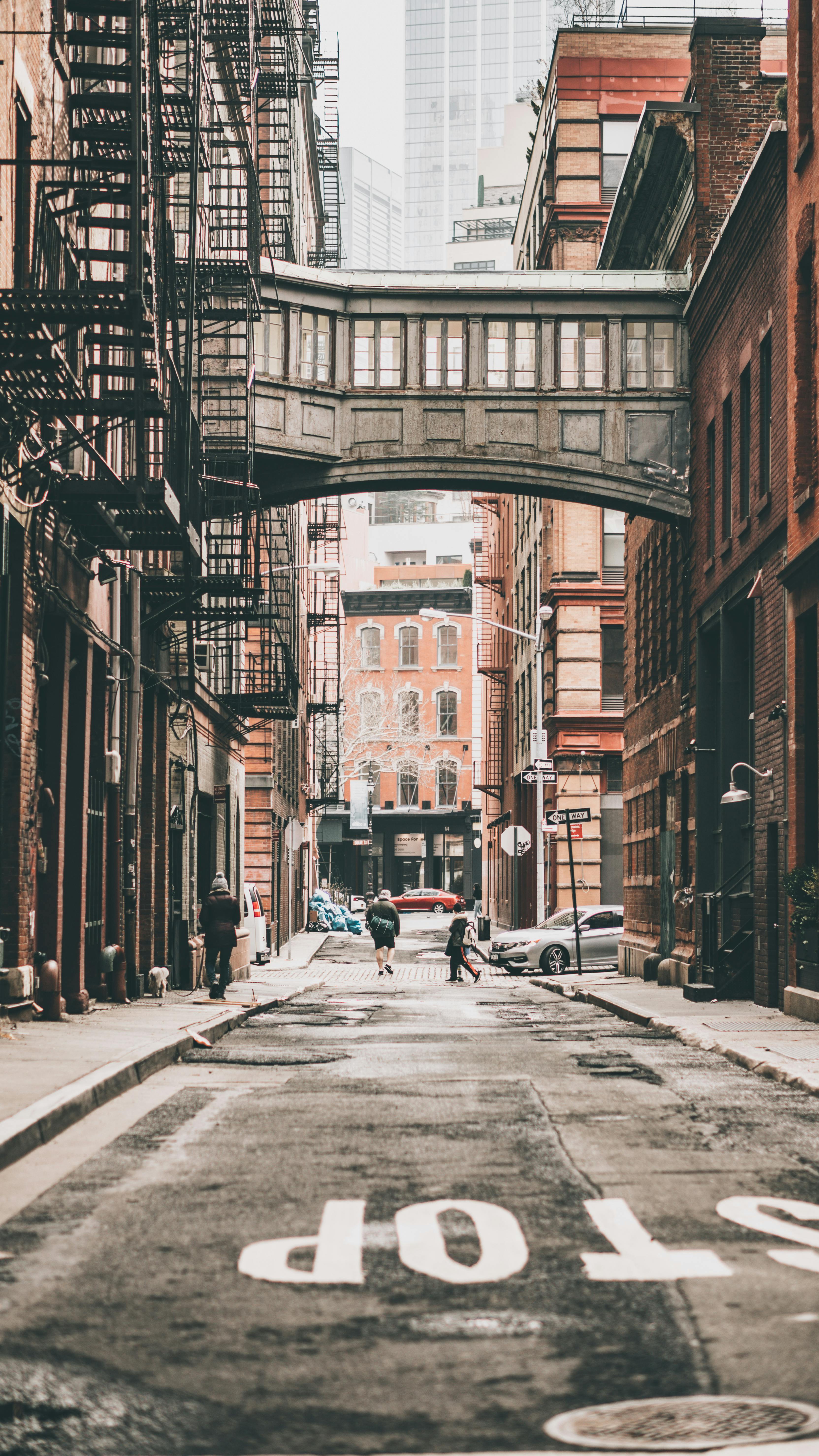 SoHo Manhattan ... cast iron buildings, street level