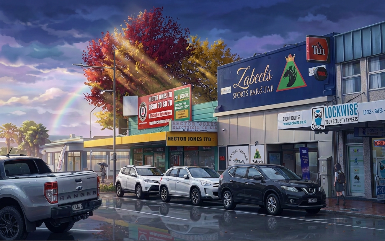 King Street Hastings WestSide looking toward Heretaunga Street West